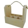 wooden 6 pack gift crate