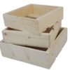 3 piece wooden nesting boxes