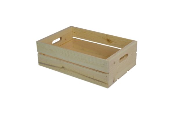 wooden hand hole crate
