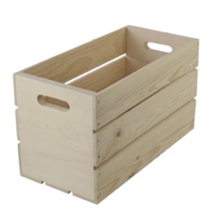 wooden hand holed crate 17