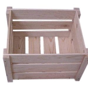 wooden crate knockdown style