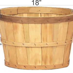 wire handle one-bushel baskets