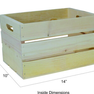 wooden crate hand-holed 14