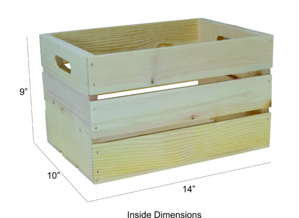 wooden crate hand-holed 14
