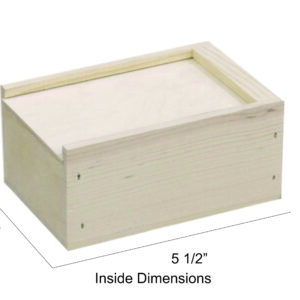 small slide top wooden boxes