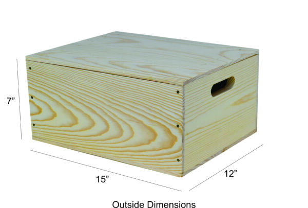 wooden box drop top