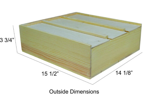 Wooden 3-lid Anniversary Box