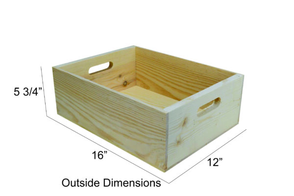 wooden box hand-holed 16