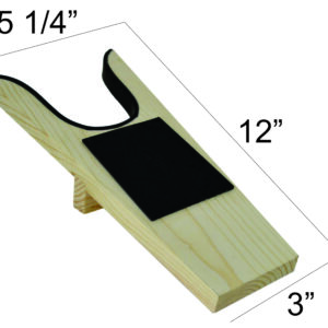 wooden bootjack with rubber