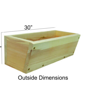 30-inch slant front planter